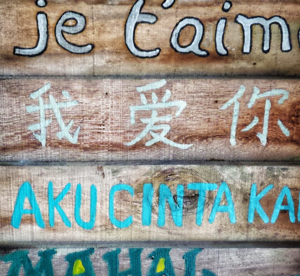 signpost with different languages