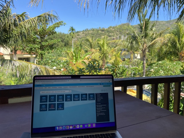Remote working in Bali