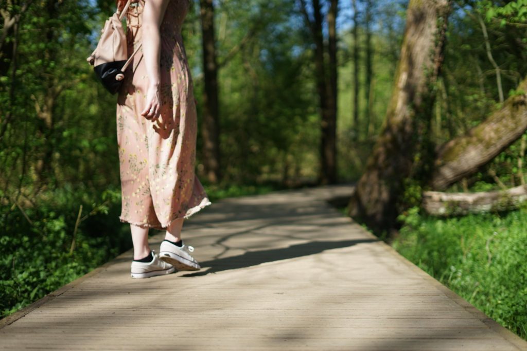 walking in the park